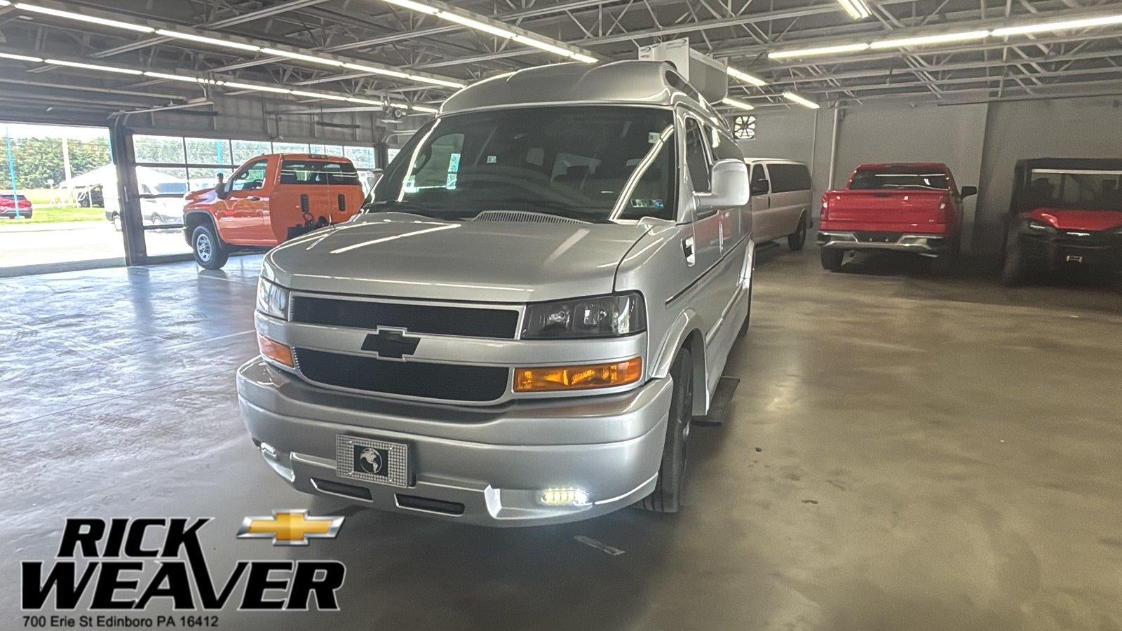 2026 Chevrolet Express Cargo WT in Silver Ice Metallic — front three-quarter view