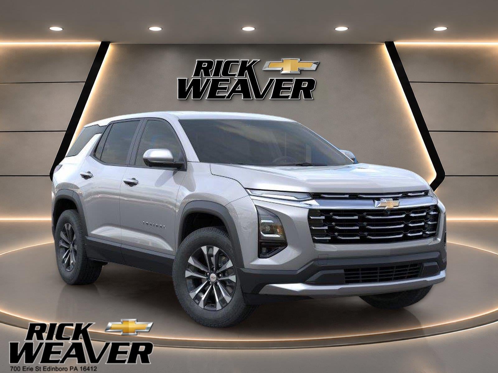 2027 Chevrolet Equinox LT in Sterling Gray Metallic — front three-quarter view