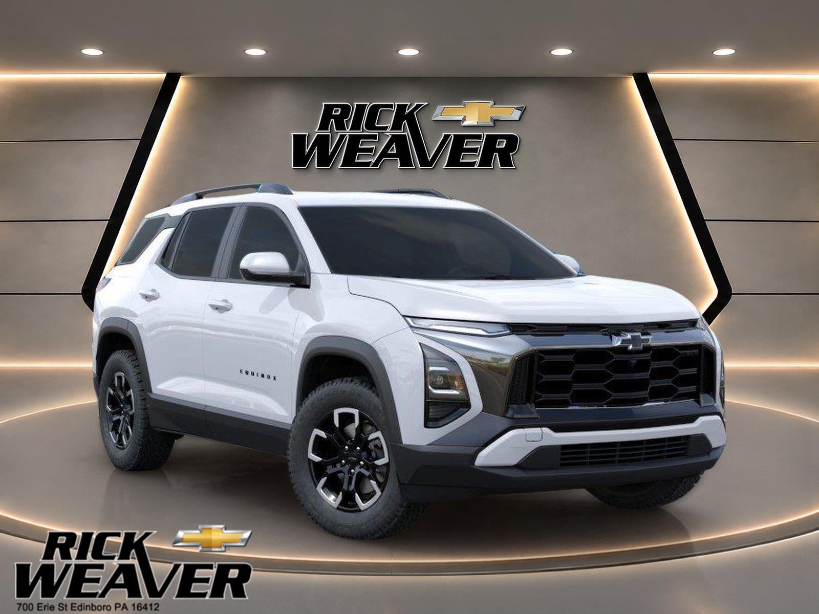2027 Chevrolet Equinox ACTIV in Polar White Tricoat — front three-quarter view