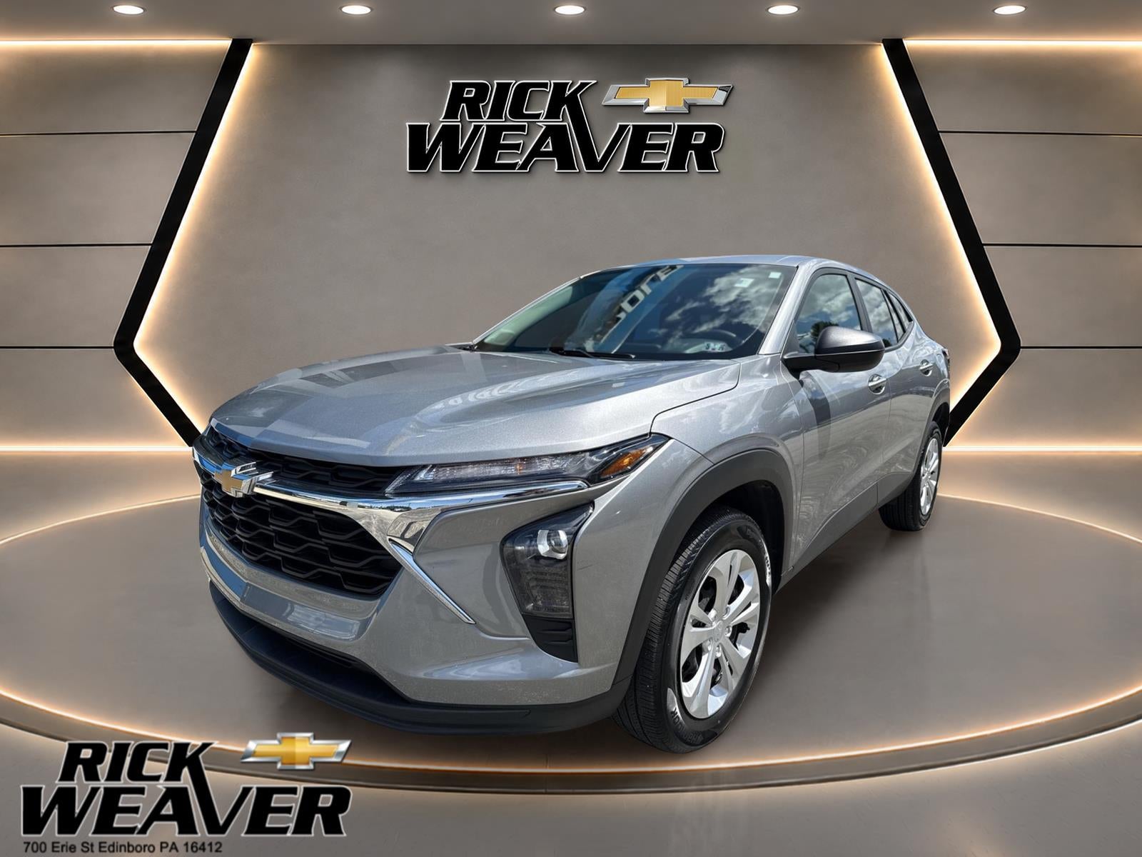 2024 Chevrolet Trax LS in Sterling Gray Metallic — front three-quarter view